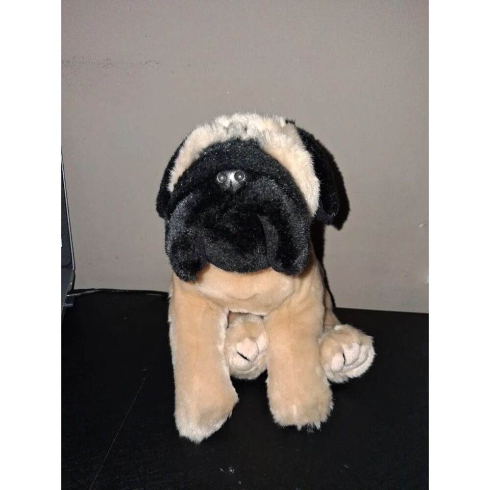 Toys r Us Animal Alley Tan Brown Puppy Dog Plush Stuffed Animal Toy
